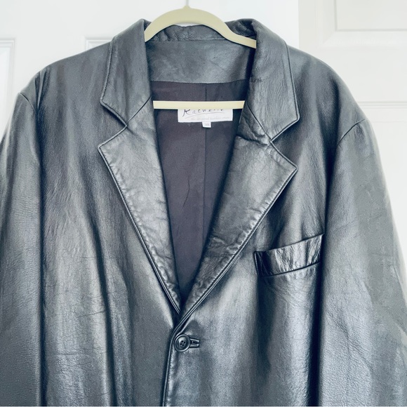 Rachelle the original leather store black leather coat/ jacket size 38 (M) - Picture 3 of 15